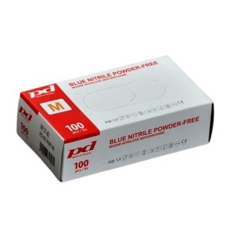 Rukavice jednorázové nitrilové nepudrované S, modré