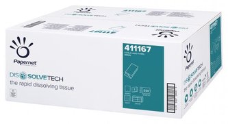 Papernet 411167 Ručníky skládané Dissolve Tech 2 vrstvy, celulóza - 3750 ks