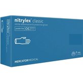 Rukavice jednorázové nitrilové nepudrované Nitrylex classic L, modré 3,5 g