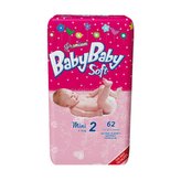 Babybaby Soft dětské pleny Premium Mini, 3-6 kg - 62 kusů