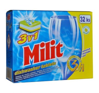 MILIT tablety do myčky nádobí 32 ks