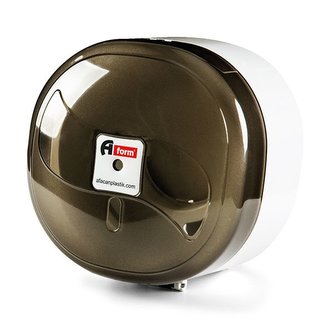 Afacan Zásobník toaletního papíru se středovým odvíjením, transparentně hnědý