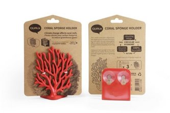 QUALY Držák houby Coral - červená