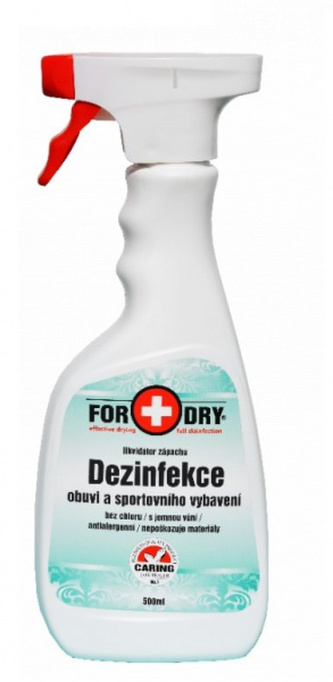 FORDRY Likvidátor zápachu, dezinfekce obuvi a sportovního vybavení - 500 ml