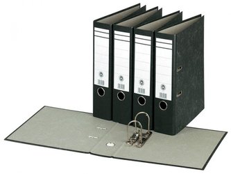 Pořadač šanon pákový A4 - šedý