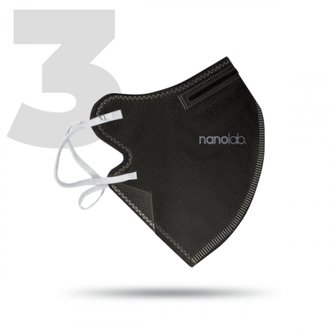 FFP2 Nano respirátor černý 3x