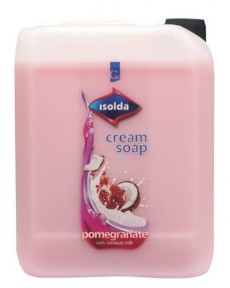 3 x Tekuté mýdlo ISOLDA Granátové jablko 5 l + krém na ruce Isolda oliva ZDARMA