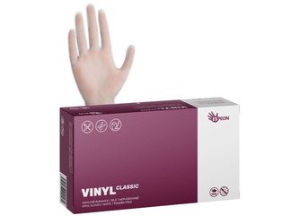 Rukavice jednorázové VINYL CLASSIC nepudrované XL, bílé