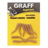 Graff: Rovnátko Stopers Worms 10ks Hnědé