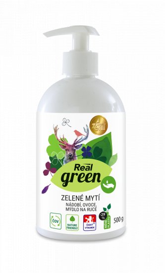 Real green clean zelené mytí (nádobí, ovoce, ruce) 500 g