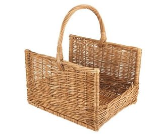 Koš na dřevo proutěný