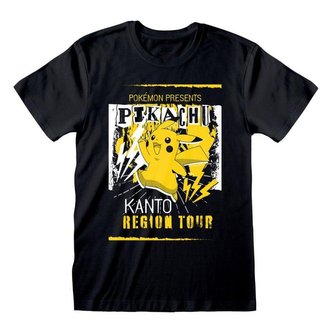 Pokémon Tričko - Pikachu Kanto Region Tour (velikost XL)