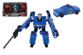 Transformer auto/robot plast 14cm mix druhů v krabičce 13x18x5cm 12ks v boxu