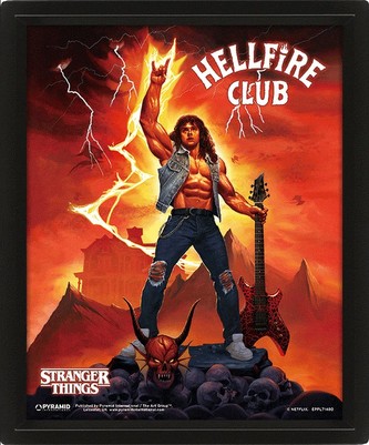 Obraz Stranger Things 4 - Hellfire Tribute 3D