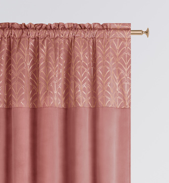 Dekorační závěs s řasící páskou BLISSY TAPE růžová 140x250 cm (cena za 1 kus) MyBestHome