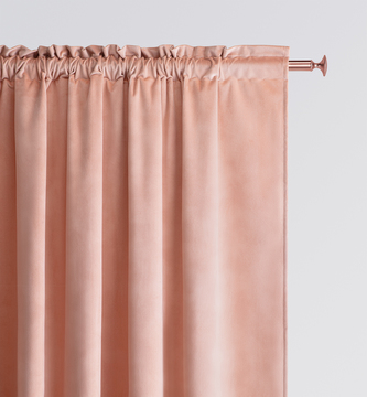 Dekorační závěs s řasící páskou VELVETIA TAPE pudrová růžová 140x250 cm (cena za 1 kus) MyBestHome