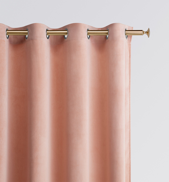 Dekorační velvet závěs s kroužky VELVETIA pudrová růžová 140x250 cm (cena za 1 kus) MyBestHome