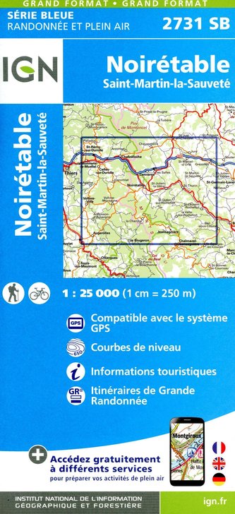 Noirétable Saint-Martin-la-Sauvete 1:25 000 Noirétable Saint-Martin-la-Sauvete 1:25 000