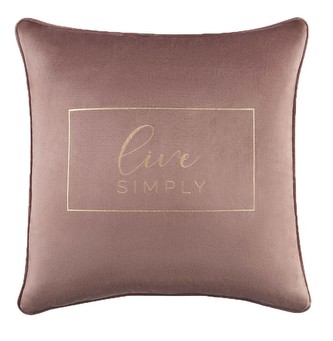 Polštář GLORY LIVE SIMPLY růžová 45x45 cm Mybesthome