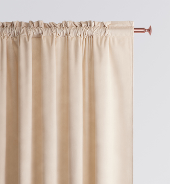 Dekorační závěs s řasící páskou VELVETIA TAPE krémová 140x250 cm (cena za 1 kus) MyBestHome