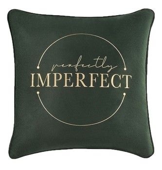 Polštář GLORY IMPERFECT zelená 45x45 cm Mybesthome