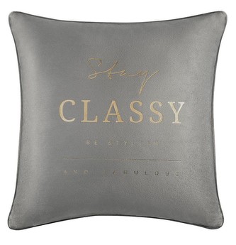Polštář GLORY CLASSY šedá 45x45 cm Mybesthome