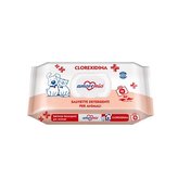 AMOREMIO vlhčené hygienické ubrousky s chlorexidinem, 40 ks