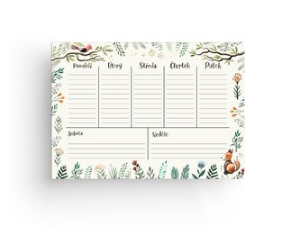 Chaukiss Týdenní plánovač - zvířátka