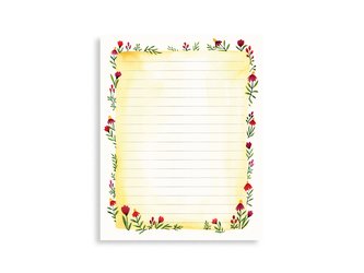 Chaukiss Poznámkový blok 15x19 cm květinový