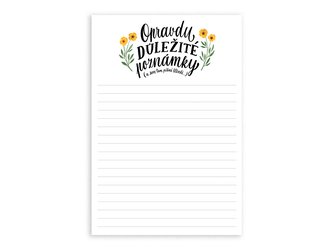 Chaukiss Poznámkový blok A5 "Opravdu důležité poznámky (a sem tam pěkné blbosti ...)"