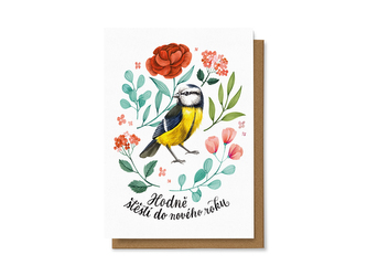 Chaukiss Hodně štěstí do Nového roku (ptáček)