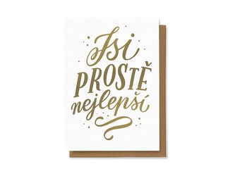 Chaukiss Jsi prostě nejlepší - zlaté písmo