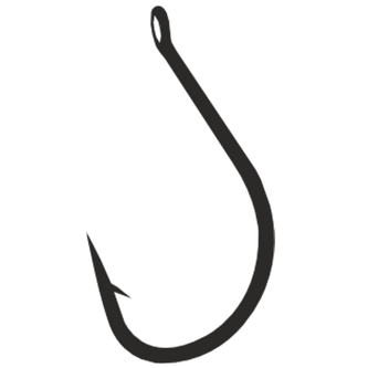 Háček Shiro Idumezina s očkem 8 black nickel 10ks