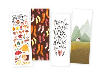 Chaukiss Záložky podzim 4 ks