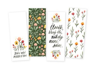 Chaukiss Záložky kytičky 4 ks