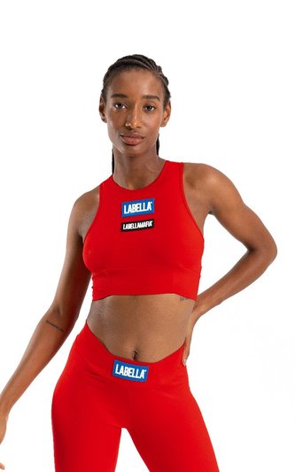 Sportovní podprsenka Go On Red - LABELLAMAFIA - Velikost: L