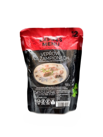 Expres menu - Vepřové na žampionech 600g