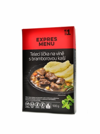 Expres menu - KM Telecí líčka s bramborovou kaší 500g