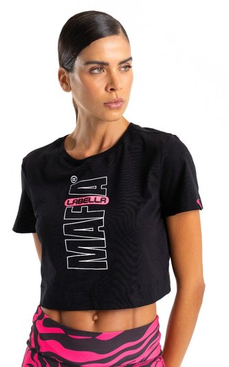 Dámské tričko Highlight Black - LABELLAMAFIA - Velikost: S