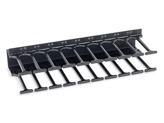 Triton vyvazovací panel 10U - Hřeben, dvouřadý RAL9005