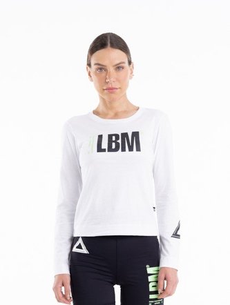 Dámské tričko s dlouhým rukávem Highlight White - LABELLAMAFIA - Velikost: M