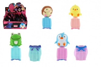 Zvířátko/dárek obracecí silikon 6-14cm mix druhů v sáčku (1 ks)