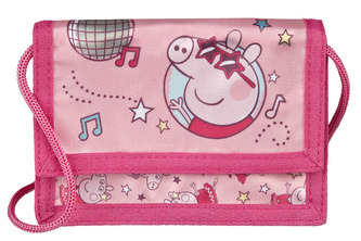 Peněženka na suchý zip se šňůrkou Prasátko Peppa