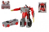 Transformer auto/robot plast 12cm 2 barvy v krabičce 10x13cm 12ks v boxu