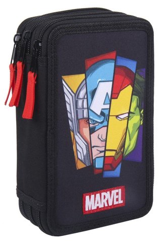 Školní trojdílné pouzdro Avengers (13 x 20 x 7 cm)