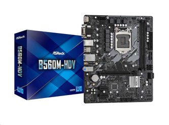 ASRock MB Sc LGA1200 B560M-HDV, Intel B560, 2xDDR4, 1xHDMI, 1xDVI, 1xVGA, mATX