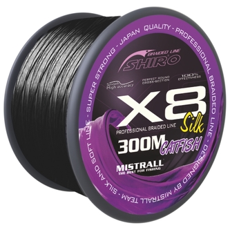šňůra Shiro catfish X8 0,50mm 300m černá