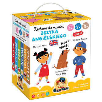 CzuCzu Zestaw do nauki języka angielskiego dla dzieci 1, 2, 3