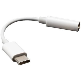 Akasa redukce USB-C - 3.5mm Jack, 10cm, bílá