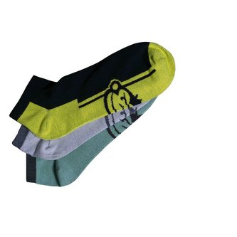 RIDGEMONKEY: Ponožky APEarel CoolTech Trainer Socks Junior 3 Pack 31-35 (UK 12-2.5)